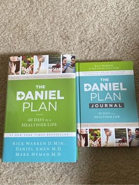 The Daniel Plan & Journal Set - Green and Teal Covers- brand new